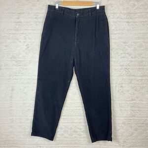 CLUB ROOM Men's Black Corduroy Chino Pants Size 34 x 32 office casual blokecore
